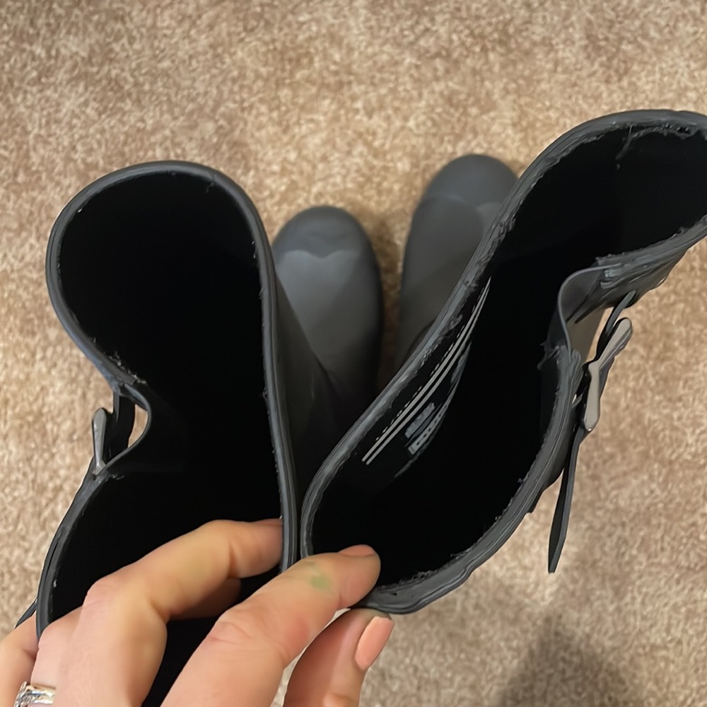 Hunter Boots Women's Original Tall Black Boots Size 9 rain boots - Picture 5 of 8